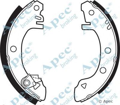 APEC BRAKING shu372 -  Комплект тормозных колодок